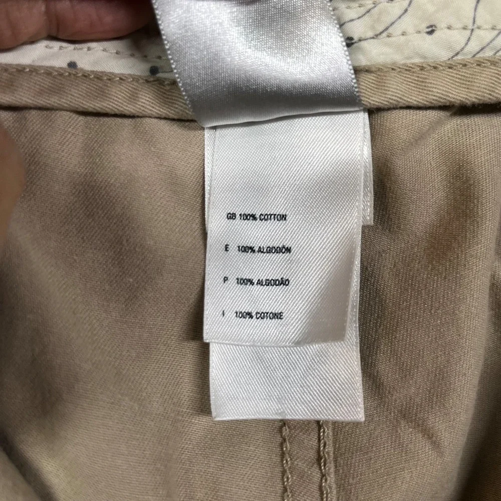 The North Face Cargo Pants Mens 36 Beige Good Utility Hiking Flat Front Cotton